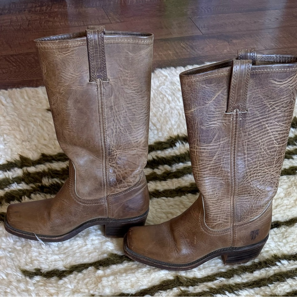 Frye Square Toed Campus Boot